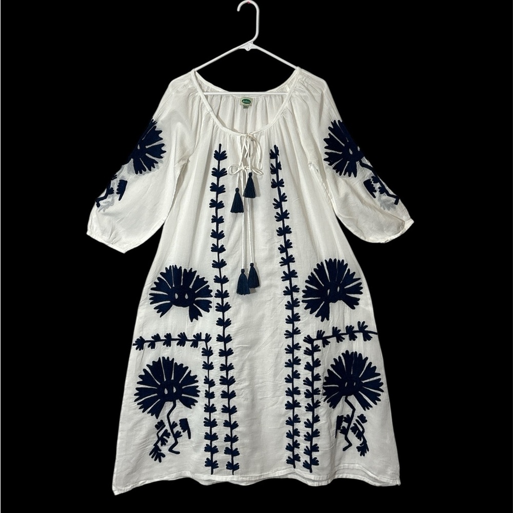 Dolma Embroidered Peasant Dress